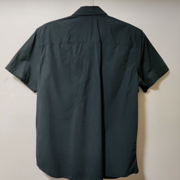 Rock & Republic Downtown Cool Iconic Button Front Shirt Navy Blue Mens Size L - Picture 2 of 14